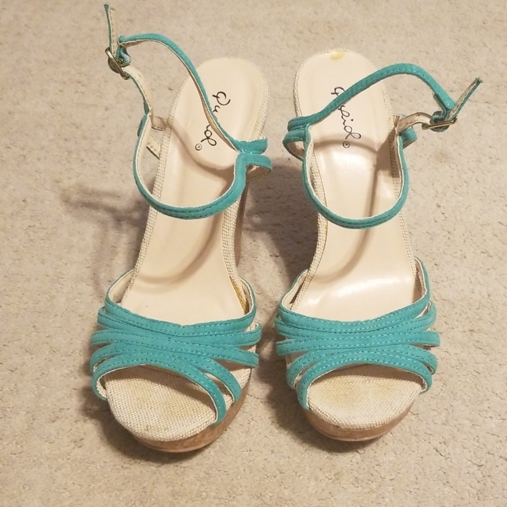 Teal wedges